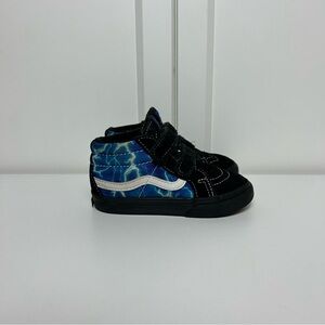 Vans sk8 hi black blue lighting